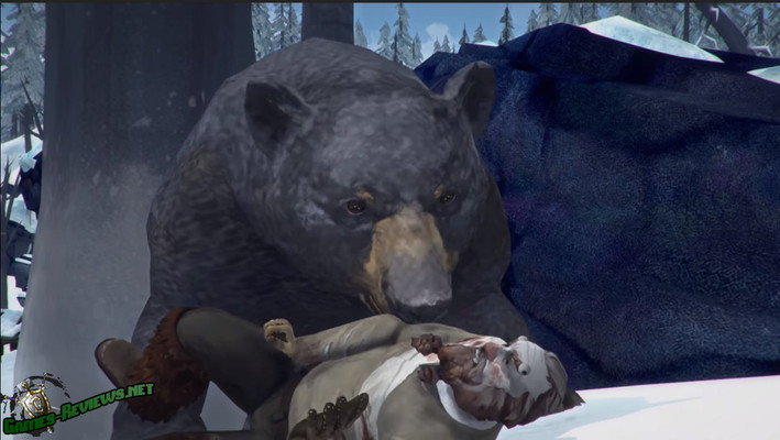 Схватка медведя и охотника