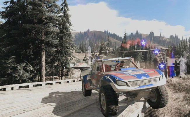 Машина на мосту в Far Cry 5