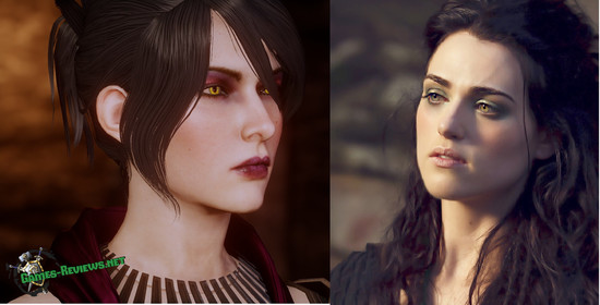 Сходства персонажей серии игр Dragon Age и актёров