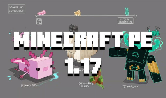 Скачать Minecraft PE 1.17.90, 1.17.20 и 1.17.0.0: Горы и Пещеры